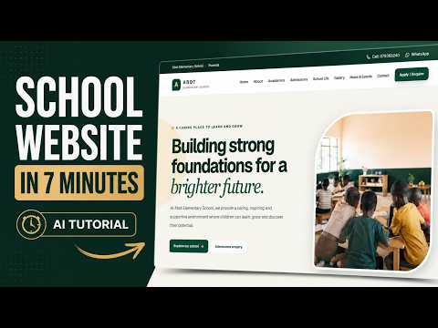 ChatGPT Built This School Website in Minutes 😳.  Full Tutorial