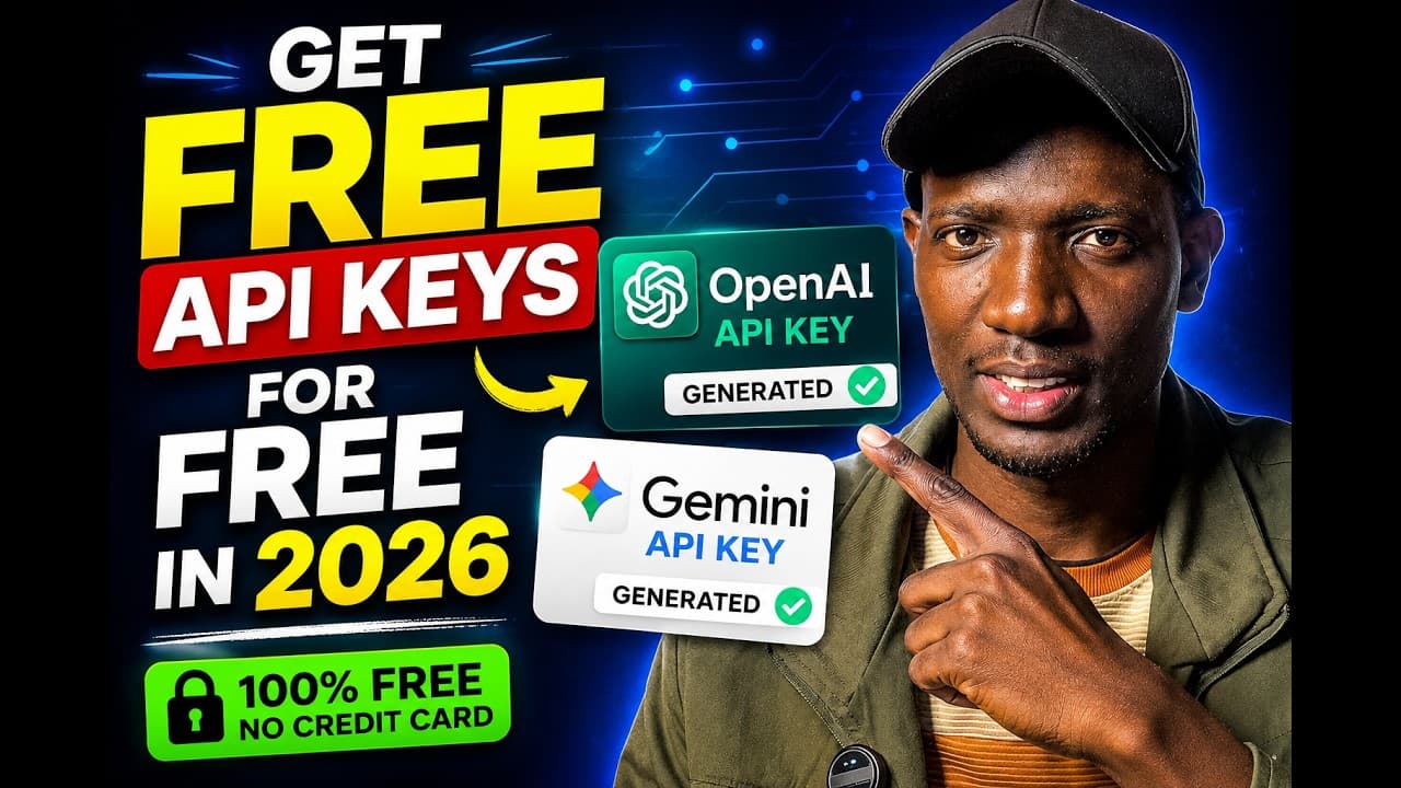 How to Get FREE OpenAI & Gemini API Keys (2026) | No Credit Card Required