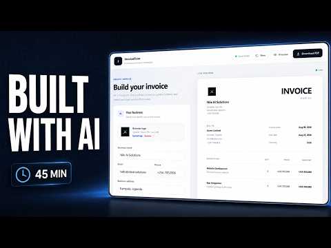 I Built a Professional Invoice Generator With AI — Full Vibe Coding Tutorial