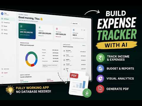 I Built a Working Expense Tracker App Using AI — No Database Needed
