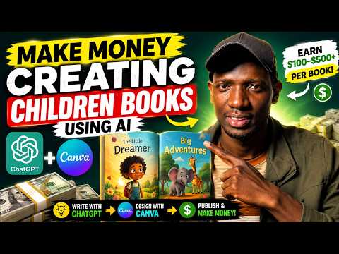 How I Make Money Creating AI Children's Books with ChatGPT & Canva Step by Step