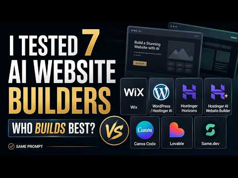 I Tested 7 AI Website Builders — Can They Beat a Human Designer?